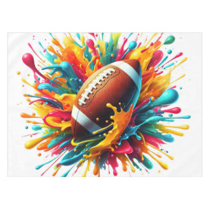Modern Colourful Splash Game Ball Sports Tablecloth