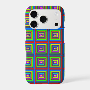 Modern colourful square geometric pattern graphic