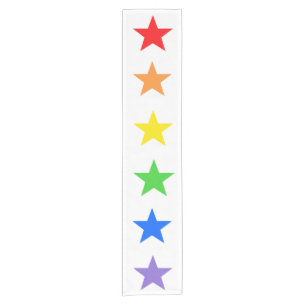 Modern Colourful Starry Pattern Short Table Runner