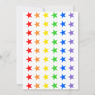 Modern Colourful Starry Pattern Thank You Card