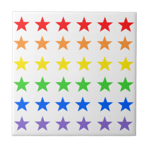 Modern Colourful Starry Pattern Tile