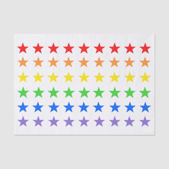 Modern Colourful Starry Pattern Tissue Paper (Front)