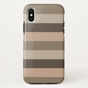 Modern colourful striped pattern iPhone x case