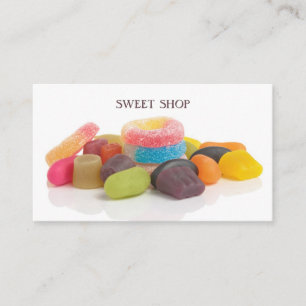 Modern Colourful Sweet Shop Business Card