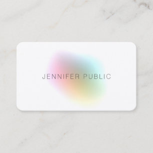 Modern Colourful Template Elegant Silk Finish Business Card