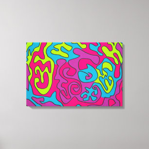 Modern Colourful Textured Background Canvas Print