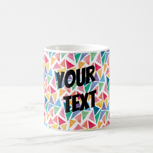 Modern Colourful Triangle Coffee Mug (Center)