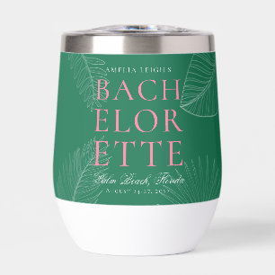 Modern Colourful  Tropical Palm Leaves Bachelorett