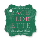 Modern Colourful  Tropical Palm Leaves Bachelorett