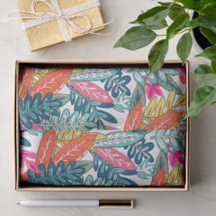 Modern Colourful Tropical Pattern Tissue Paper