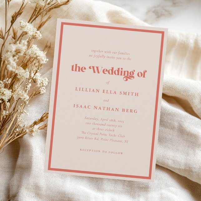 Modern Colourful Verona Wedding Invitation (Creator Uploaded)