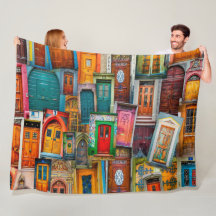 Modern Colourful Vintage Door Pattern Unique