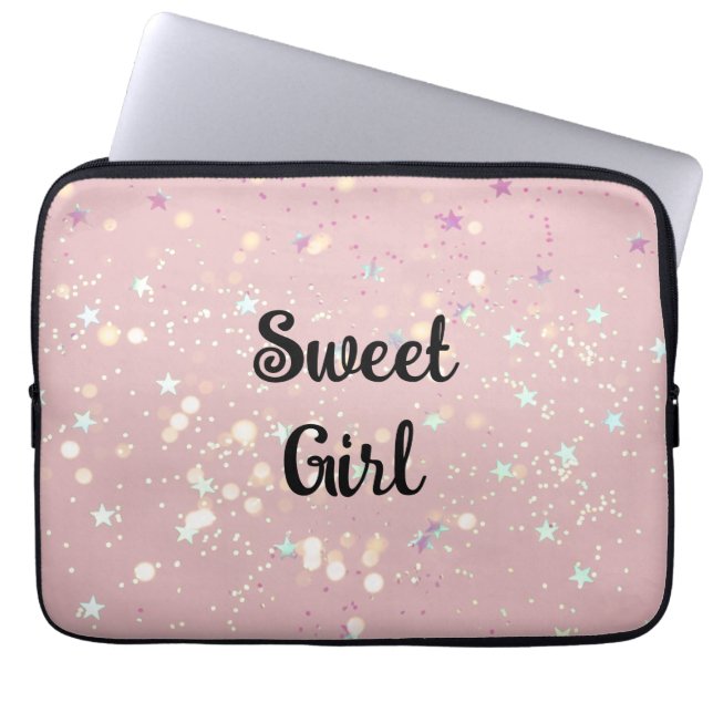 Modern Colourful Wall Art Laptop Sleeve (Front)