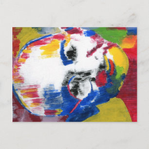 Modern Colourful Watercolor Mahatma Gandhi postcar Postcard