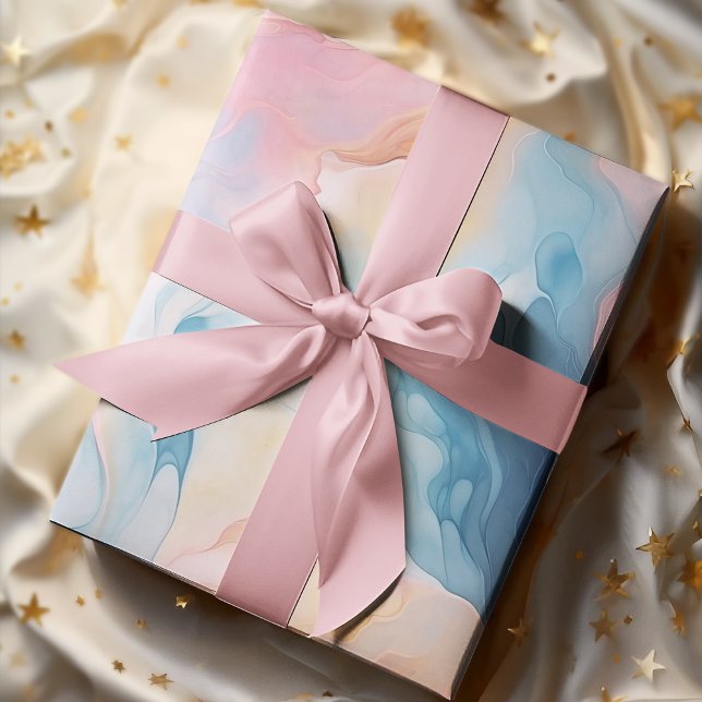 Modern Colourful Watercolour Pattern  Wrapping Paper (Creator Uploaded)