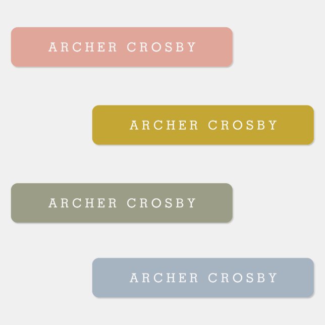 Modern Colourful Waterproof Name (Group)