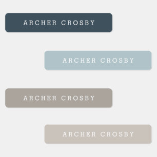 Modern Colourful Waterproof Name
