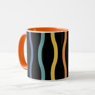 Modern Colourful Wave Pattern Mug
