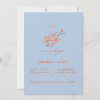 Modern Colourful Whimsical Hand Written Wedding Invitation