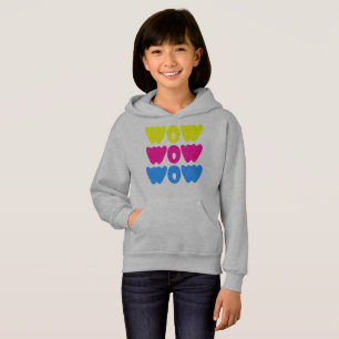 Modern colourful WOW MOM Saying Simple day