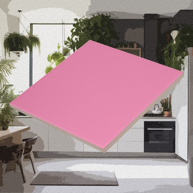 Modern Colours - Bright Sunset Pink Ceramic Tile (Creator Uploaded)