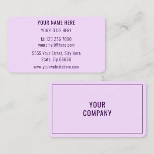 Modern Colours Business Card Choose Colours and Fo