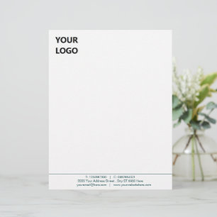 Modern Colours Business Office Letterhead with Log
