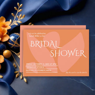 Modern Colours Collage Bridal Shower Invitation