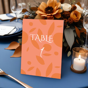 Modern Colours Collage  Table Number
