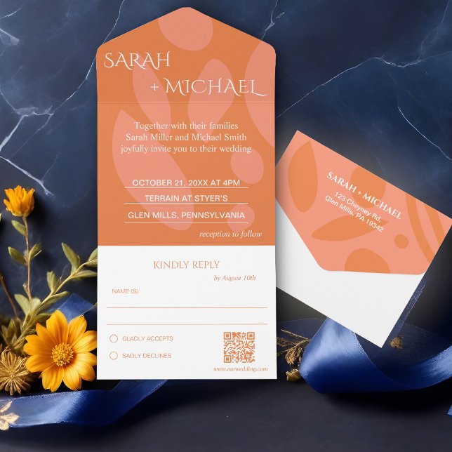 Modern Colours Collage Wedding All In One Invitation (Creator Uploaded)