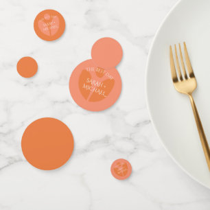 Modern Colours Collage Wedding  Confetti