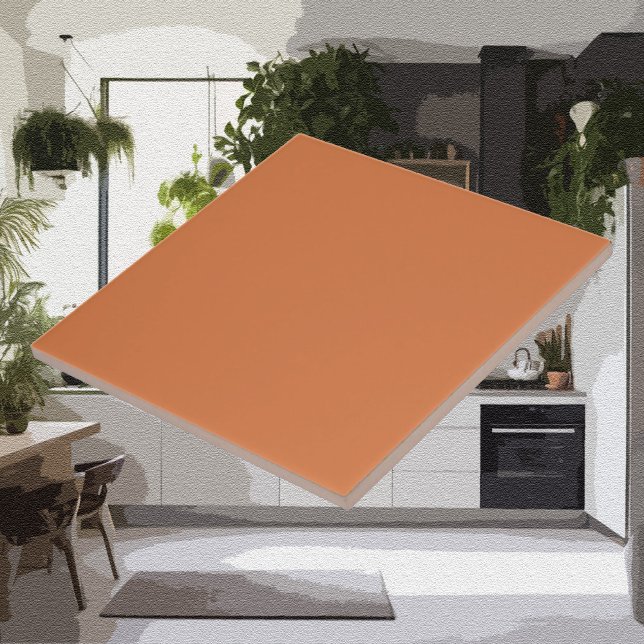 Modern Colours - Earthy Orange Purple Ceramic Tile (Creator Uploaded)