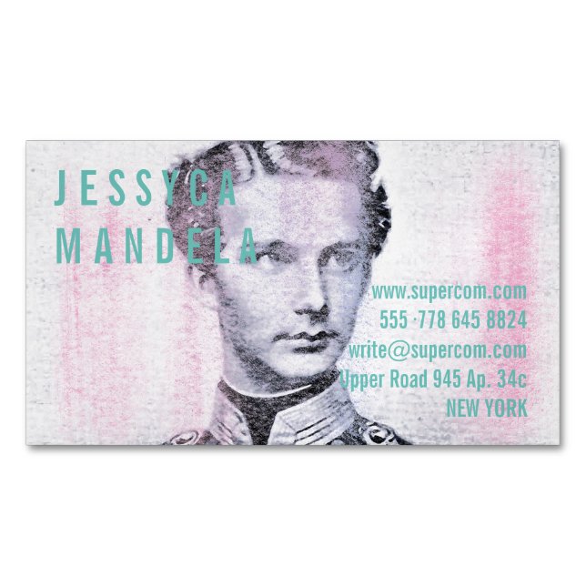 Modern Colours Magnetic Business Card (Front)