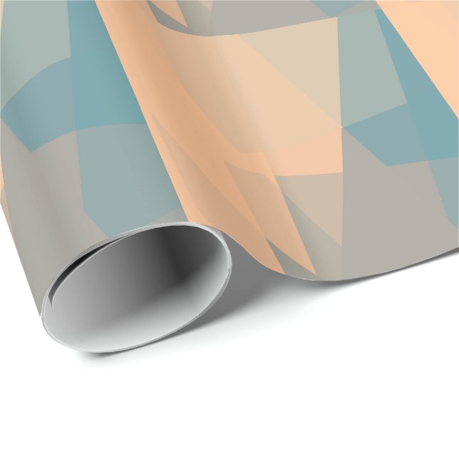 Modern Colours Mosaic Geometric Pattern #11 Wrapping Paper (Roll Corner)