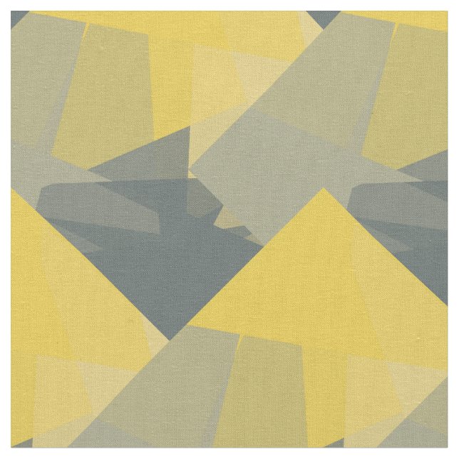 Modern Colours Mosaic Geometric Pattern #15 Fabric (Close Up)