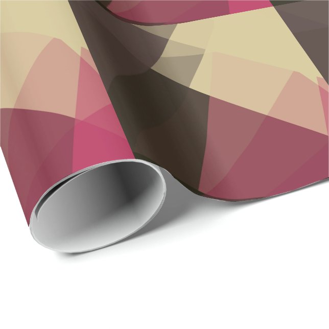 Modern Colours Mosaic Geometric Pattern #2 Wrapping Paper (Roll Corner)