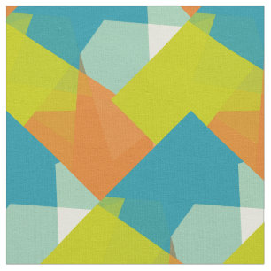 Modern Colours Mosaic Geometric Pattern Fabric