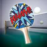 Modern Comic Book WHAM Ping Pong Paddle<br><div class="desc">COMIC BOOK POP ART WHAM. Cool,  trendy and fun,  pop art ping pong paddle designed to put a wham,  bang,  zap into anyone's game. A great gift for you,  your friends or your family. Designed by Thisisnotme©</div>