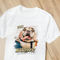 Modern Comic Simple Cool Grunge Custom Pet Photo