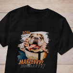 Modern Comic Simple Cool Grunge Custom Pet Photo T-Shirt<br><div class="desc">This simple and classic design is composed of serif typography and add a custom photo of your pet.</div>