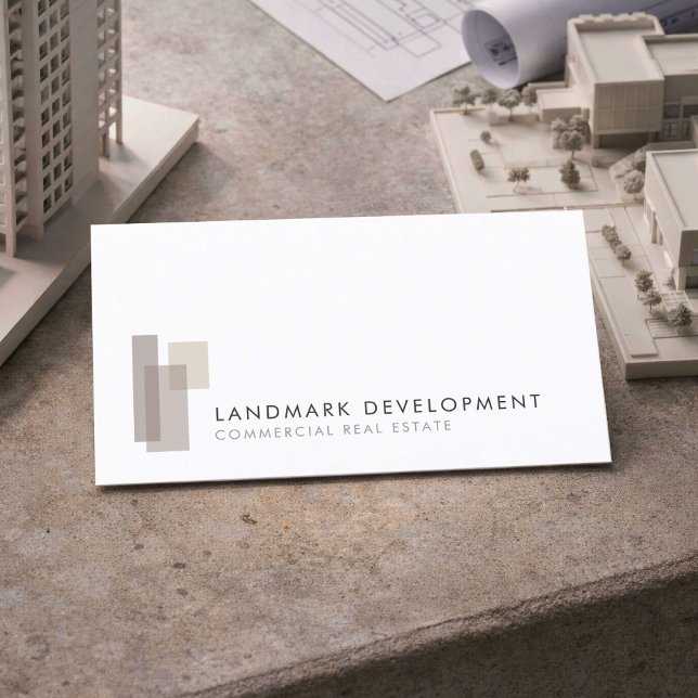 Modern Commercial Developer Logo Business Card (Creator Uploaded)