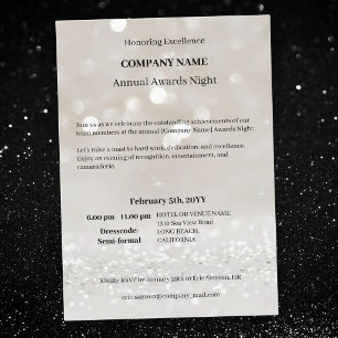 Modern Company business award gala night  Invitation