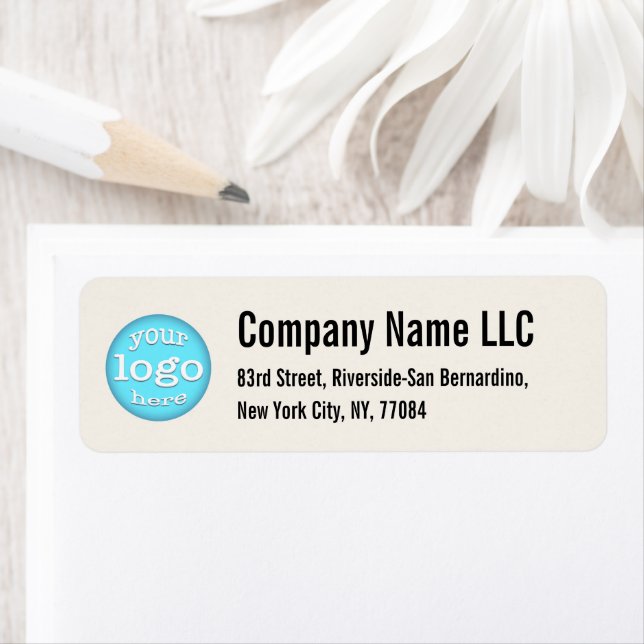 Modern Company Business Logo Ivory Return Address (Insitu)