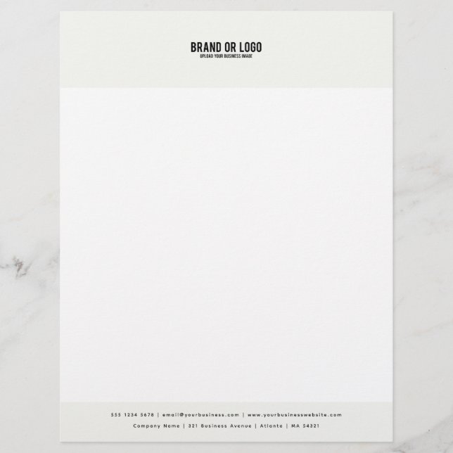 Modern Company Business Logo Template Custom Letterhead (Front)