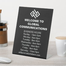 Modern Company Custom Business Hours Store