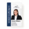 Modern Company Employee Photo Logo Name Blue ID