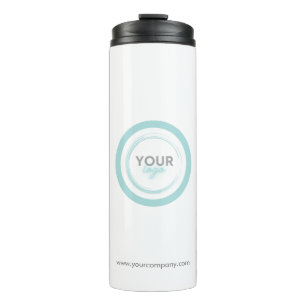 Modern Company Logo Branded Business Thermal Tumbler