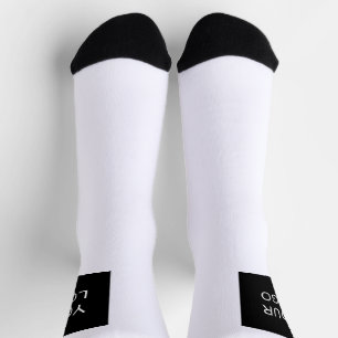 Modern Company Professional Business Logo White Socks