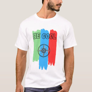 Modern Compass Adventure T-Shirt - "Be Cool" Colou