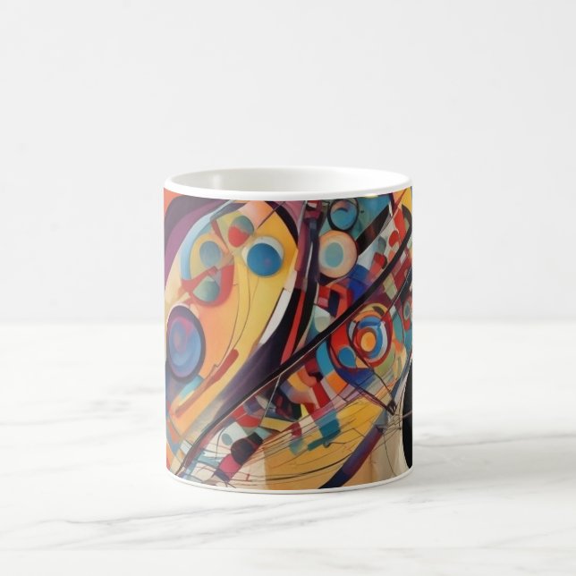 Modern Composition Abstract Artwork Coffee Mug (Center)